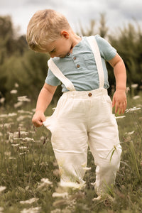SS Boy's Bottoms Finn Pants (light ivory muslin)
