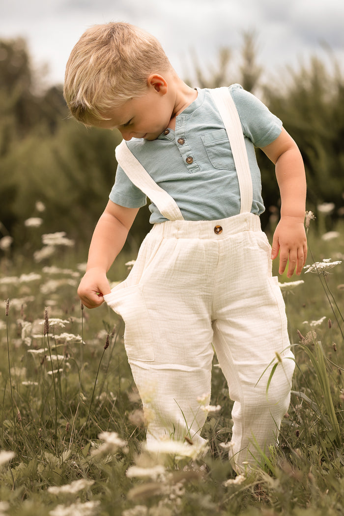 SS Boy's Bottoms Finn Pants (light ivory muslin)