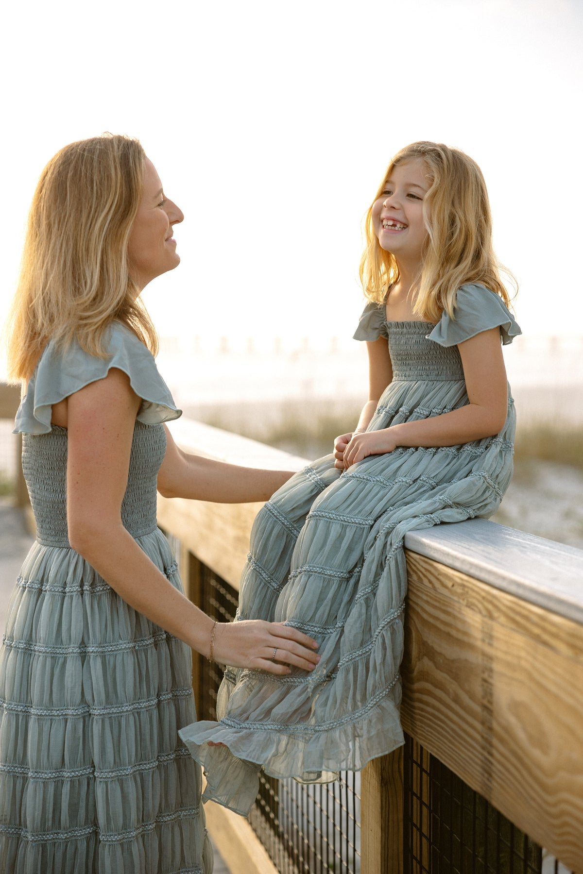 SS Girl's Dress Marabella Dress (sage chiffon)