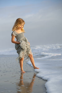 SS Girl's Dress Marabella Dress (sage chiffon)