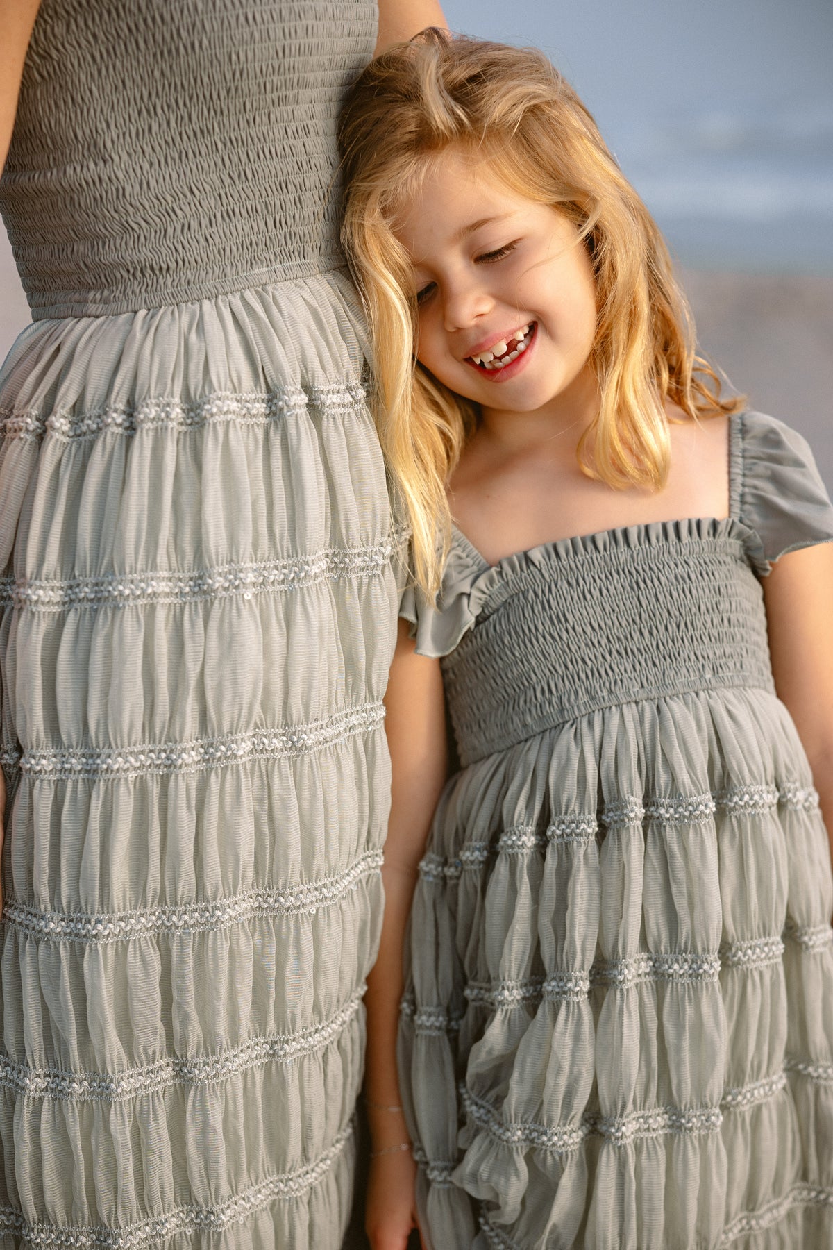 SS Girl's Dress Marabella Dress (sage chiffon)