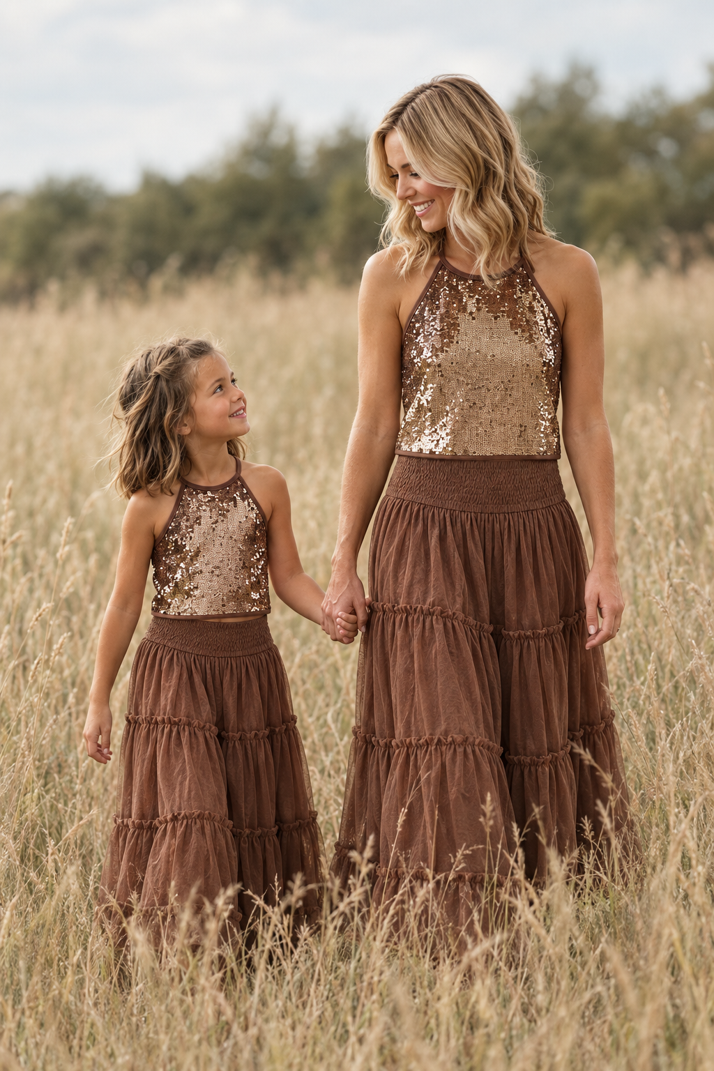 SS Girl's Bottoms Jolie Skirt (cocoa tulle)