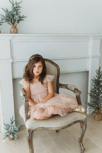 SS Girl's Dress Juliet Dress (sequin pink tulle)