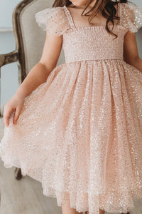 SS Girl's Dress Juliet Dress (sequin pink tulle)