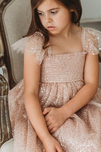 SS Girl's Dress Juliet Dress (sequin pink tulle)