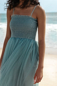 SS Women's Dress Women's Isa Maxi (blue ombre tulle)