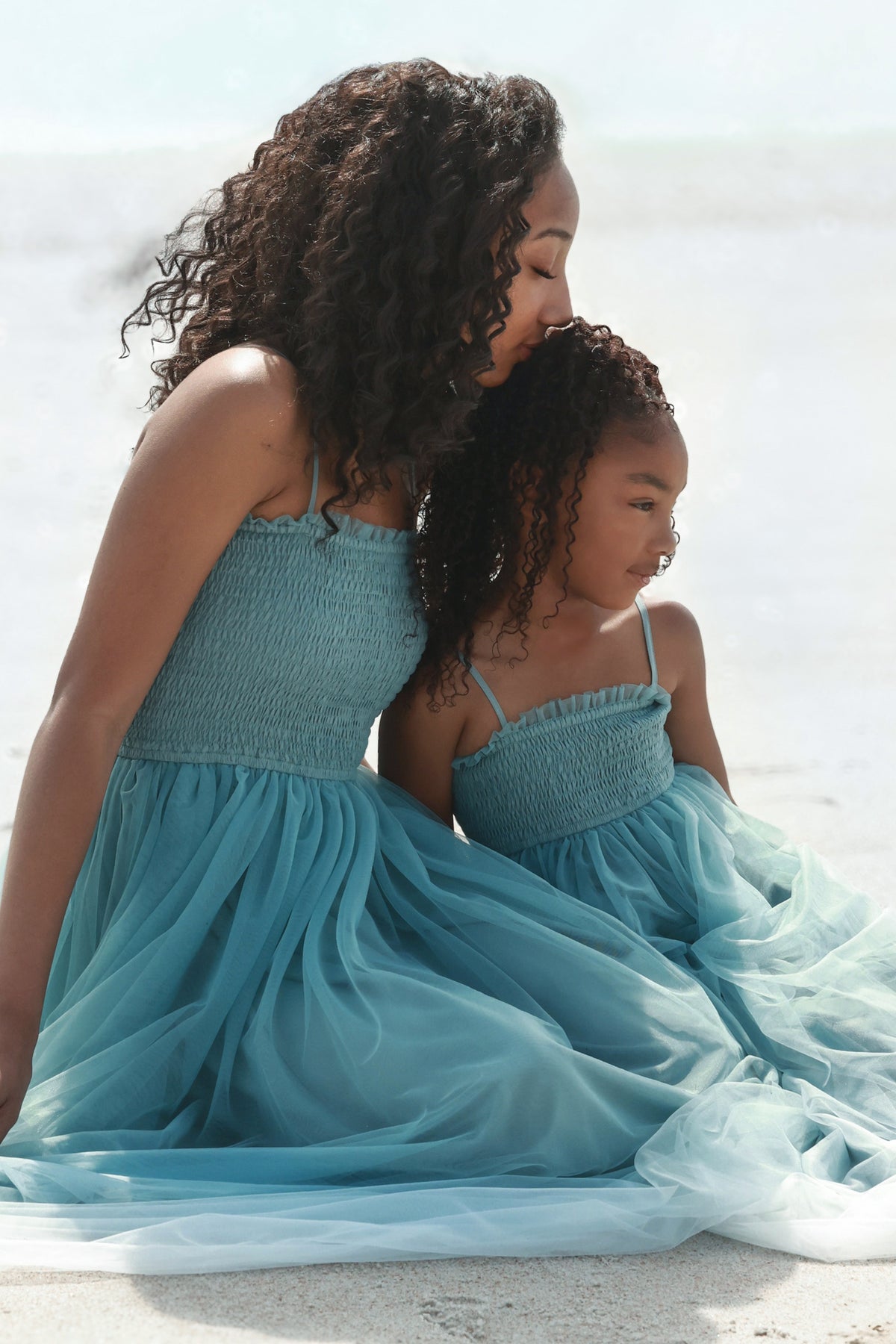 SS Girl's Dress Isa Maxi (blue ombre tulle)