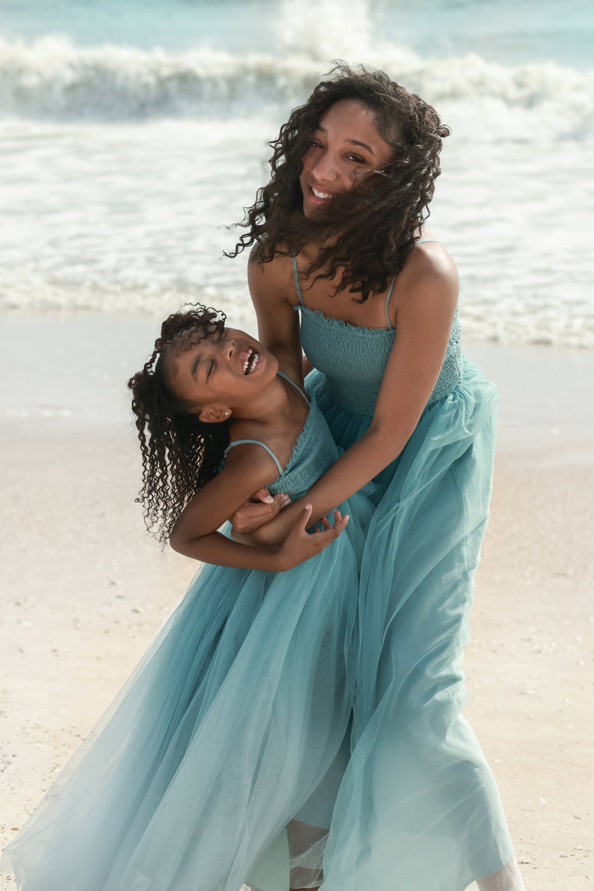 SS Girl's Dress Isa Maxi (blue ombre tulle)