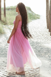 SS Women's Dress Women's Isa Maxi (pink ombré tulle)