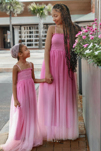 SS Women's Dress Women's Isa Maxi (pink ombré tulle)
