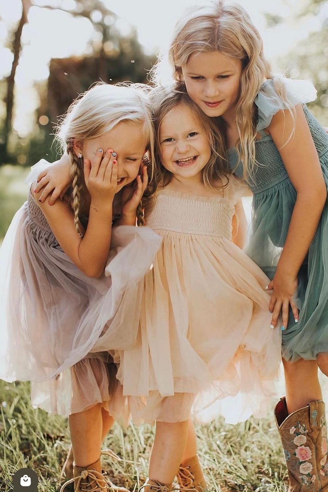 SS Girl's Dress Juliet Dress (soft teal tulle)