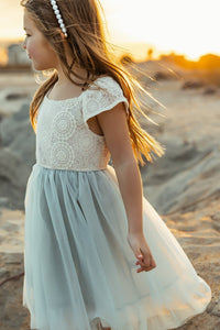 SS Girl's Dress Aria Dress (airy blue tulle)