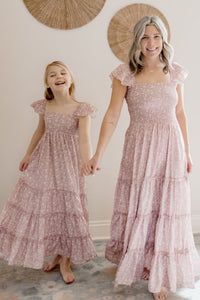 SS Girl's Dress Marabella Dress (dusty pink floral)