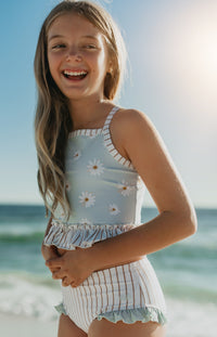LB Girl's Swim Tankini Set (daisy) FINAL SALE
