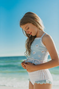 LB Girl's Swim Tankini Set (daisy) FINAL SALE