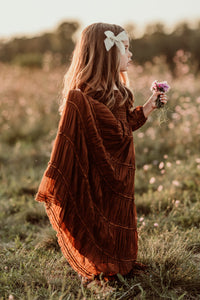 SS Girl's Dress Pippa Maxi (mocha chiffon)