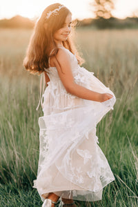 SS Girl's Dress Butterfly Dress (natural)