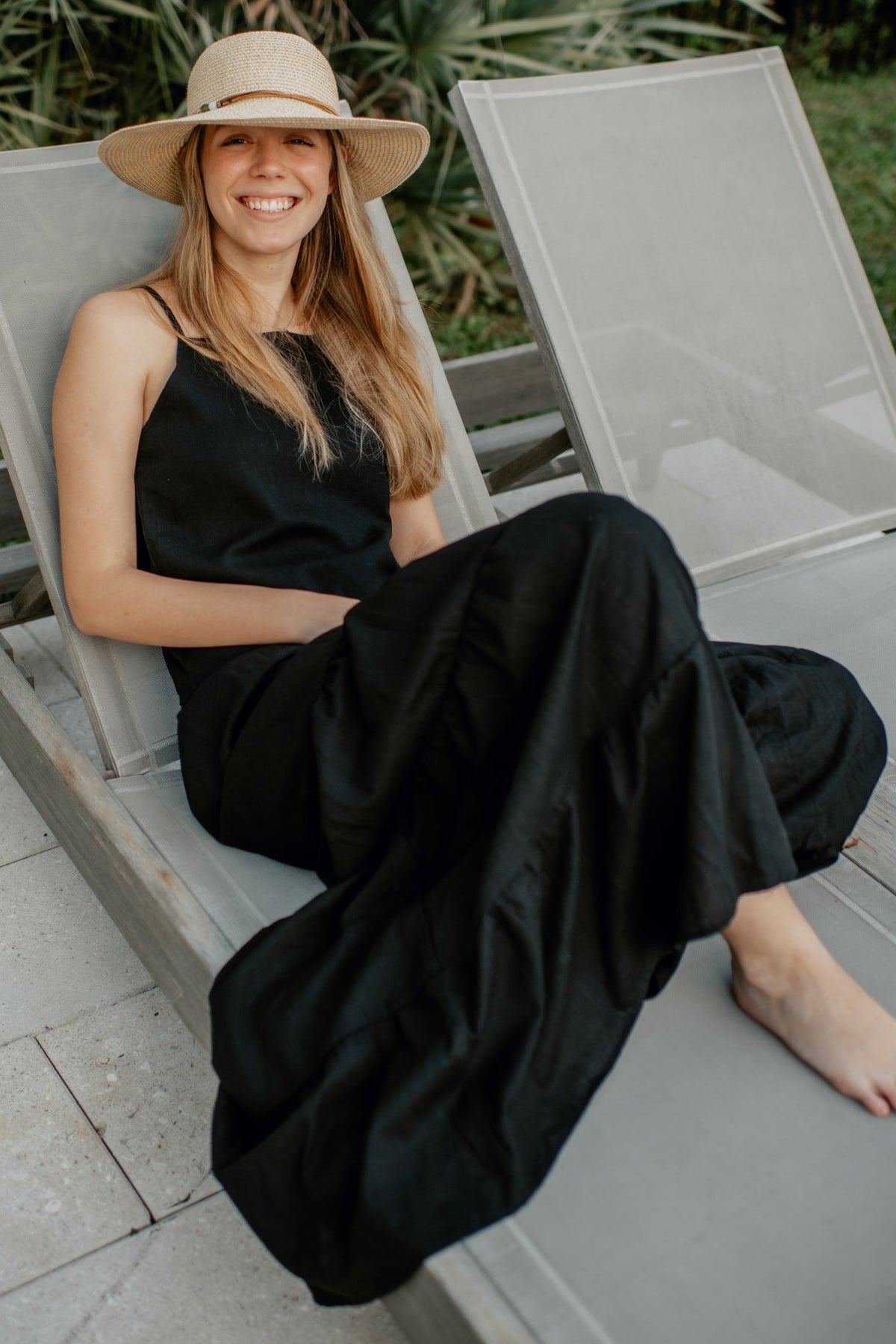 SS Women's Top Women's Cassie Top (black soft linen)