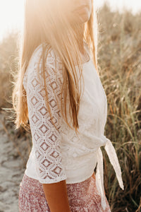 SS Women's Top Women's Hadley Cardigan (light ivory) FINAL SALE