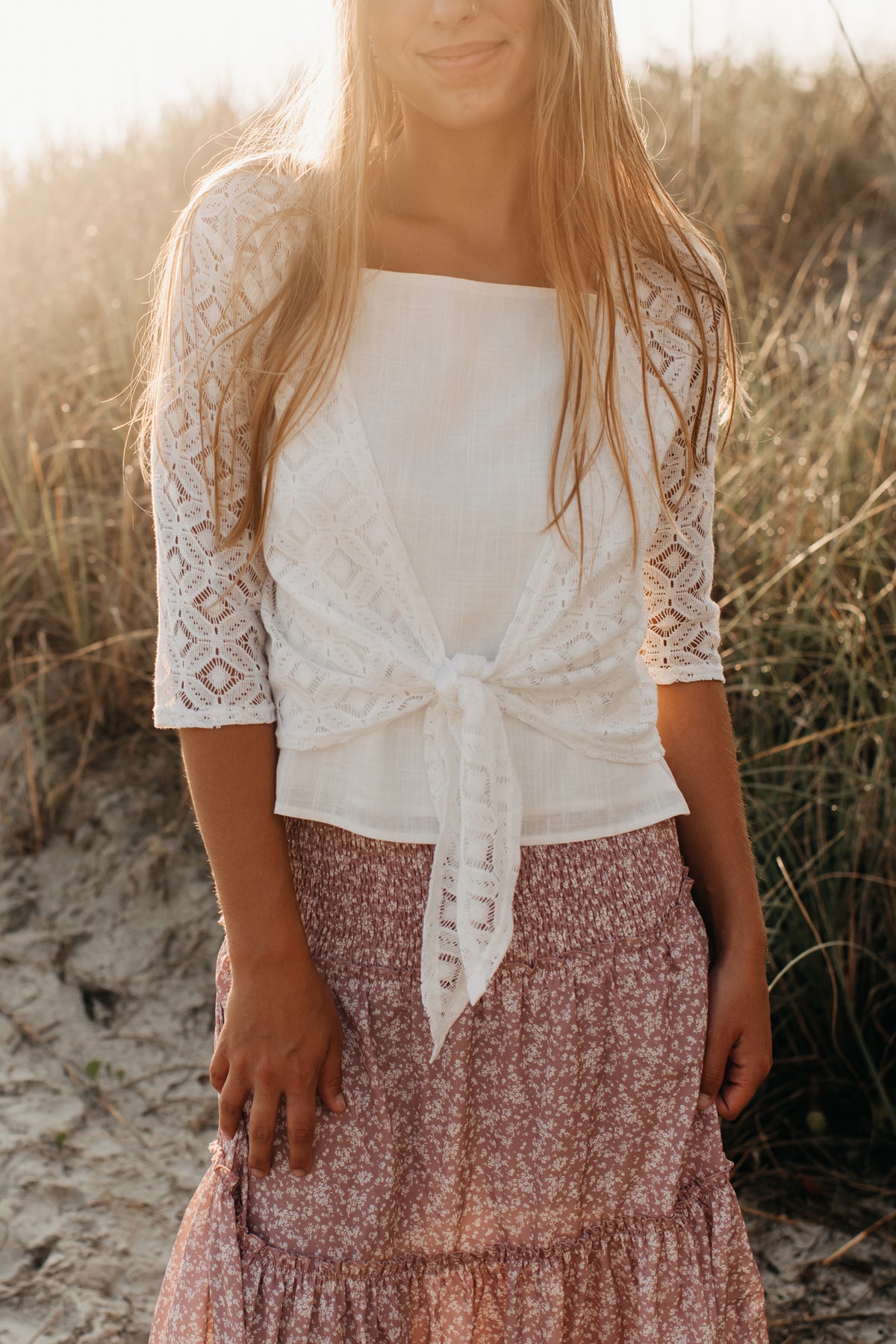 SS Women's Top Women's Hadley Cardigan (light ivory) FINAL SALE