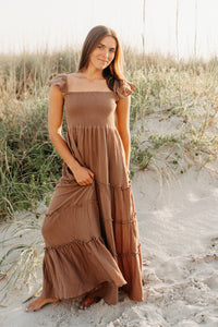 SS Women's Dress Women's Marabella Dress (mocha muslin)
