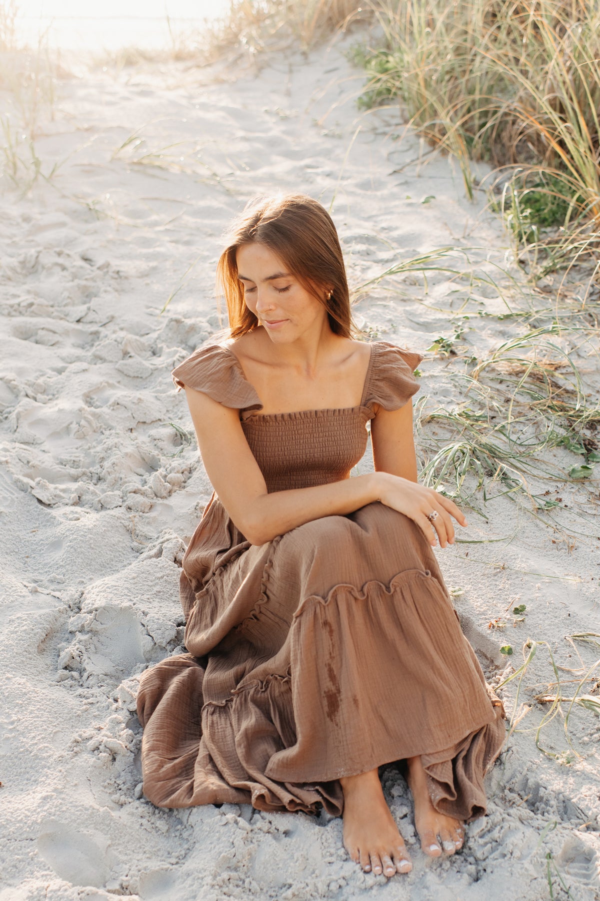SS Women's Dress Women's Marabella Dress (mocha muslin)