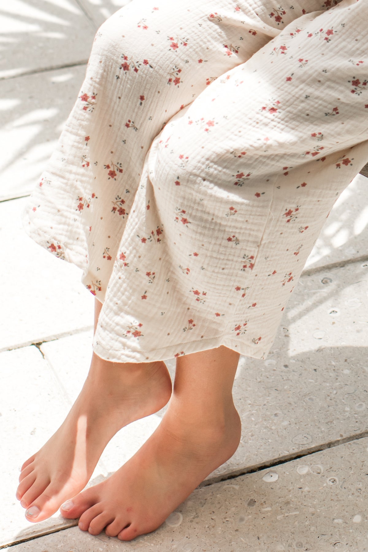 SS Girl's Bottoms Eden Capris (soft floral muslin) FINAL SALE