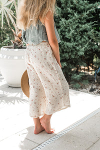 SS Girl's Bottoms Eden Capris (soft floral muslin) FINAL SALE
