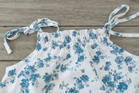 SS Girl's Top Kiera Top (sapphire floral) FINAL SALE