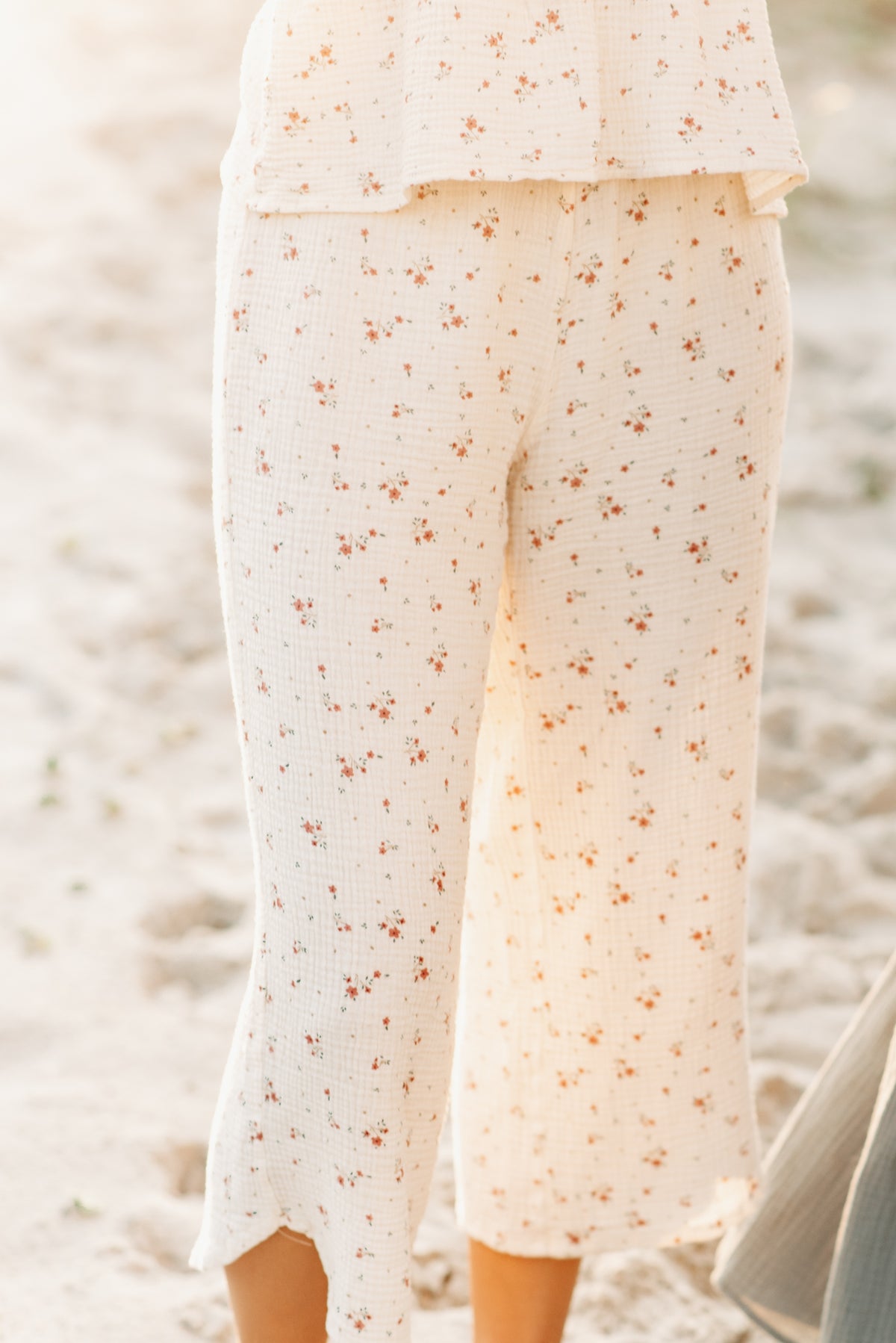 SS Women's Bottoms Women's Eden Capris (soft floral muslin) FINAL SALE