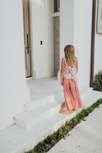 SS Girl's Top Kiera Top (ruby floral) FINAL SALE