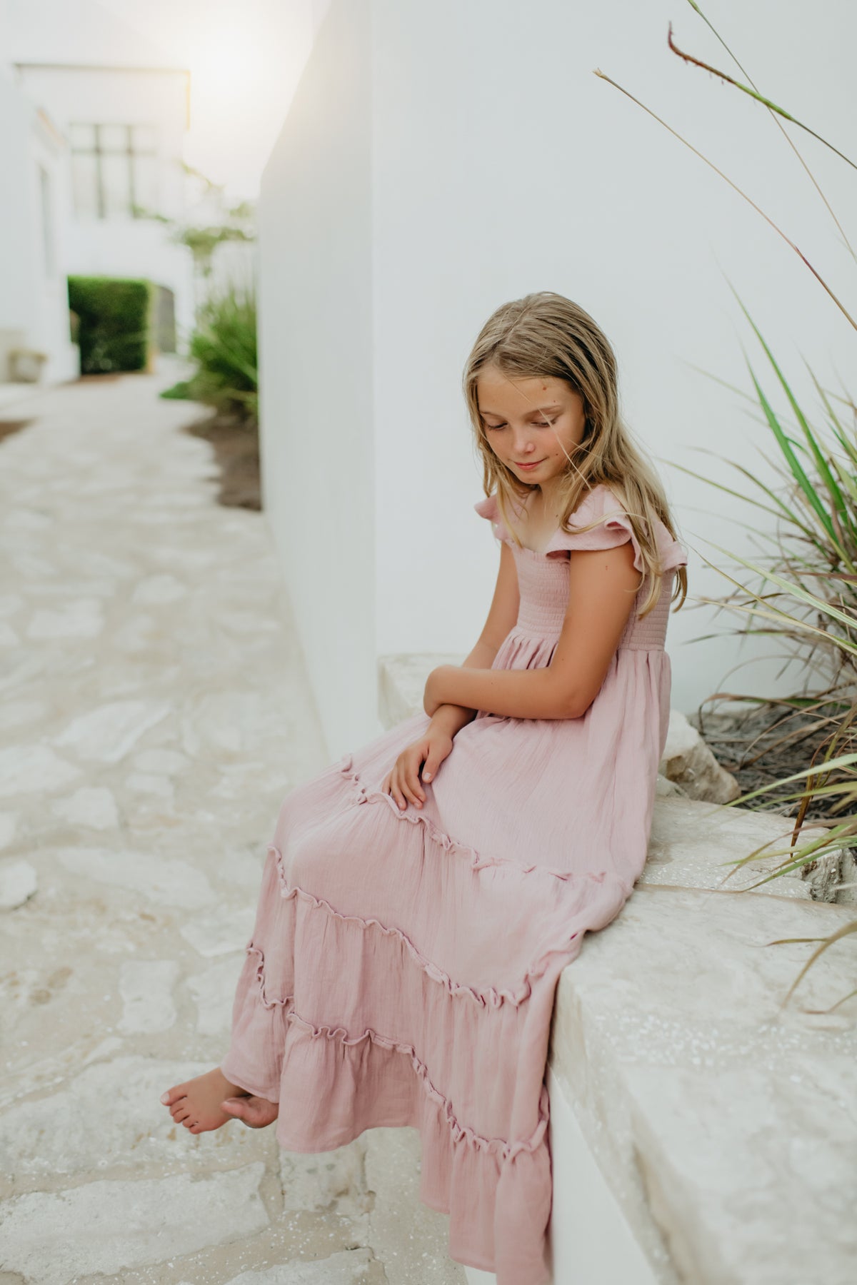 SS Girl's Dress Marabella Dress (peony muslin)