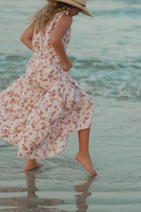 SS Girl's Top Kiera Top (ruby floral) FINAL SALE