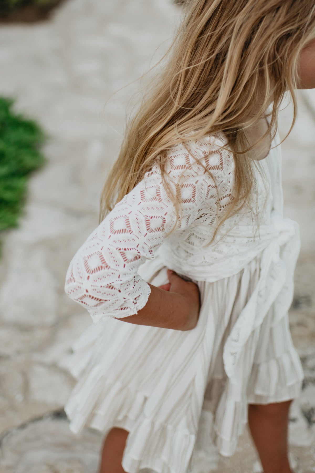 SS Girl's Top Hadley Cardigan (light ivory)