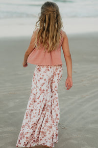 SS Girl's Top Eden Top (deep coral muslin) FINAL SALE