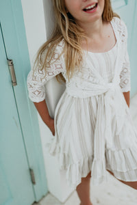 SS Girl's Top Hadley Cardigan (light ivory)