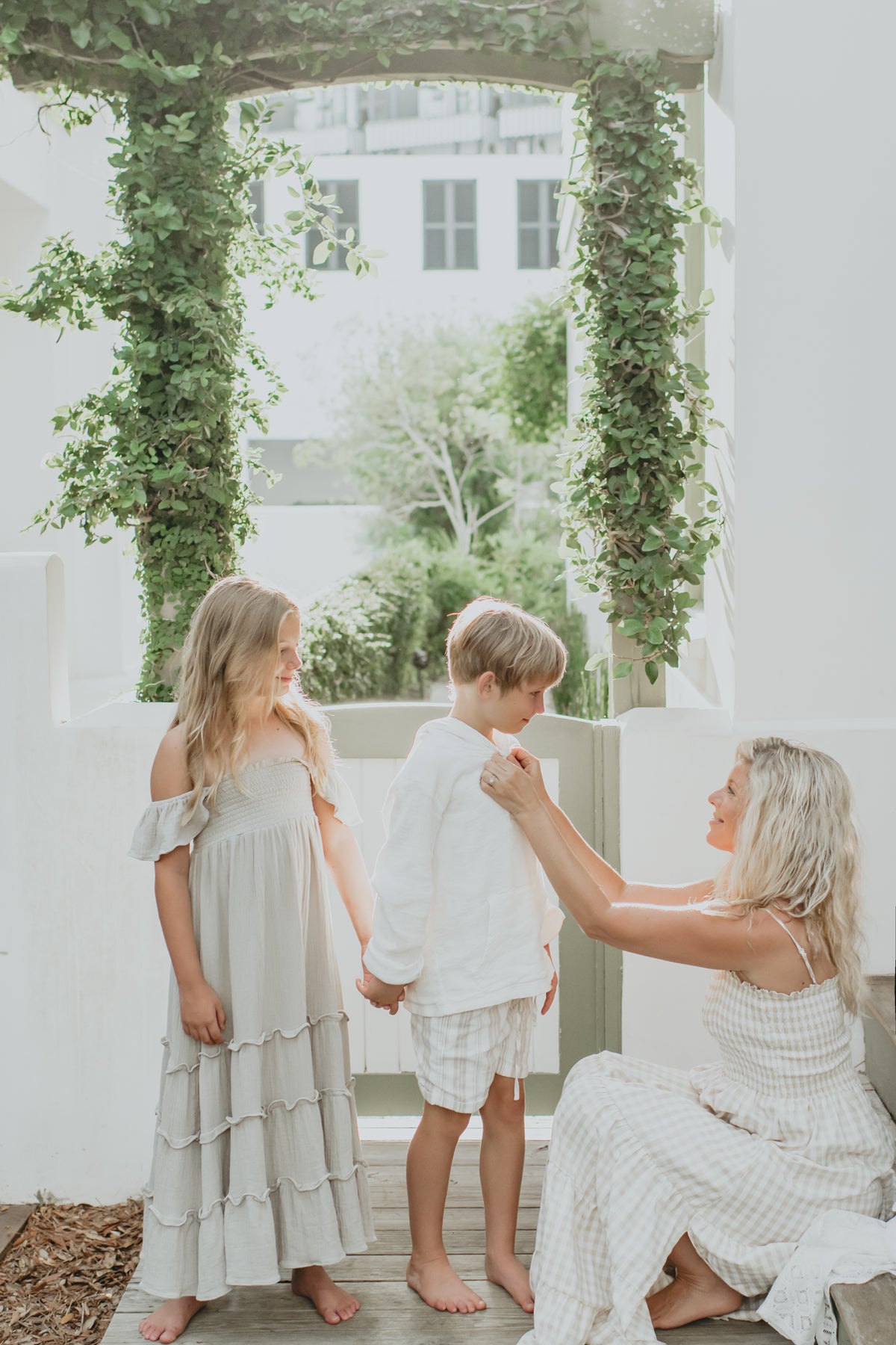 SS Women's Dress Women's Stella Maxi (tan gingham)