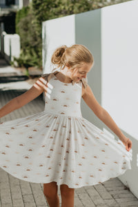 LB Girl's Dress Liza Twirl Dress (ash sun) FINAL SALE