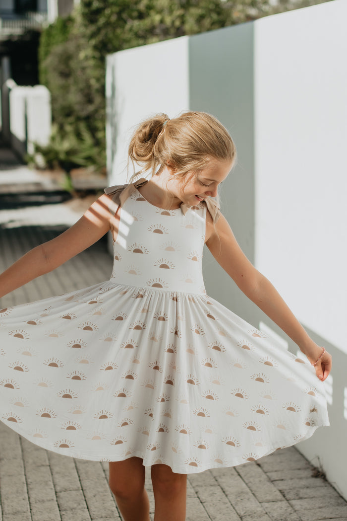 LB Girl's Dress Liza Twirl Dress (ash sun) FINAL SALE