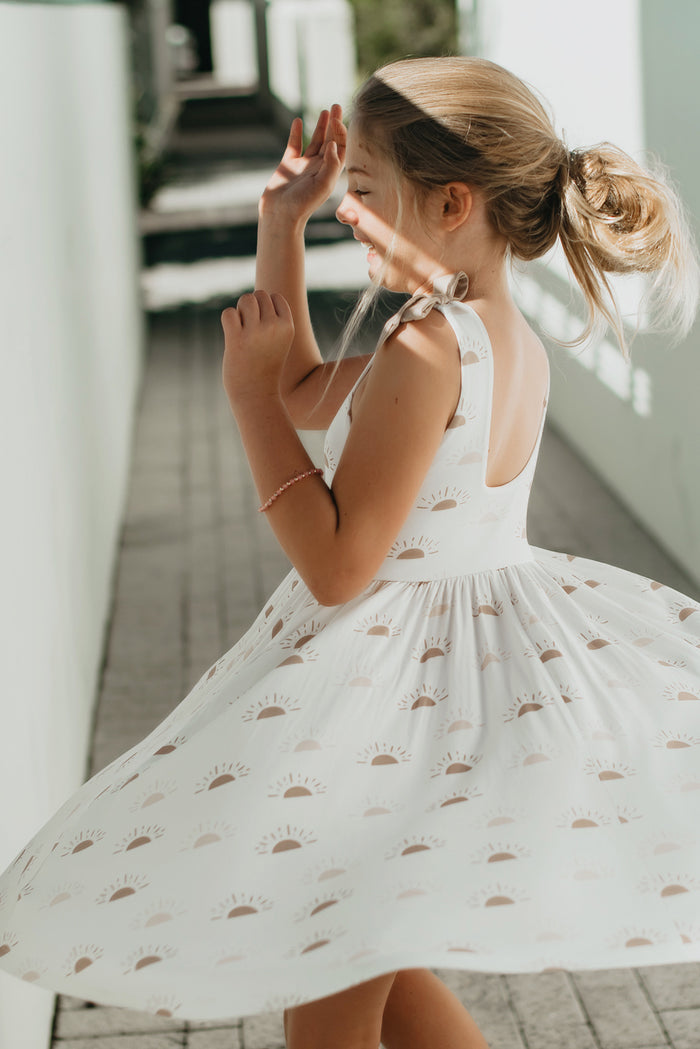 LB Girl's Dress Liza Twirl Dress (ash sun) FINAL SALE