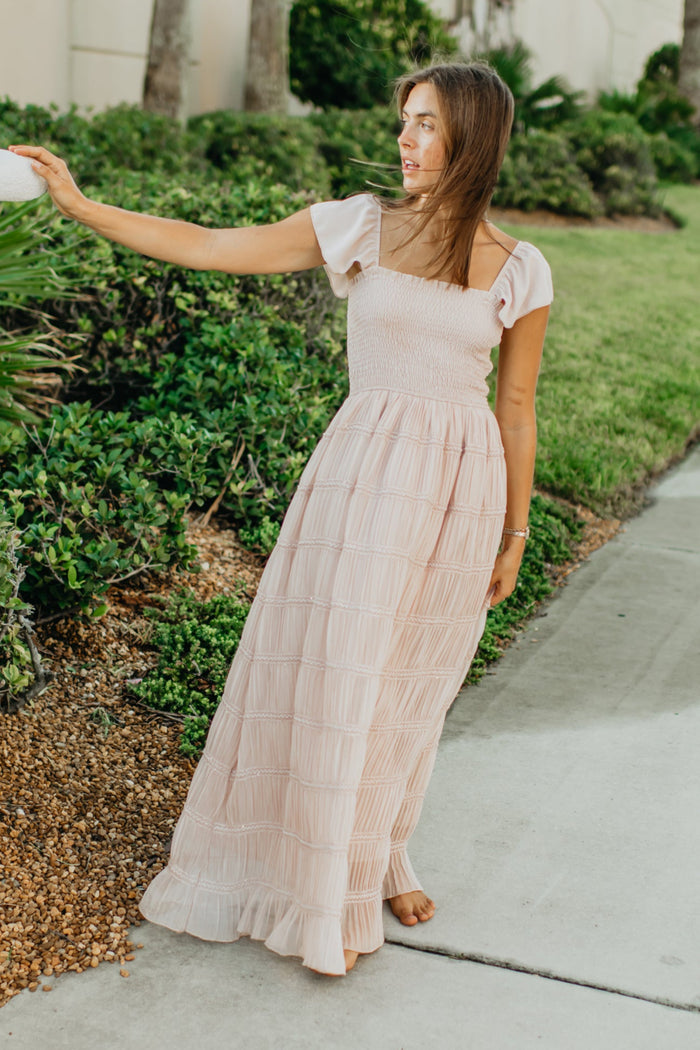 SS Women's Dress Women's Marabella Dress (soft pink chiffon)