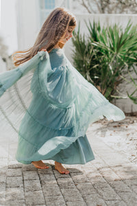 SS Girl's Dress Marabella Dress (soft teal tulle)