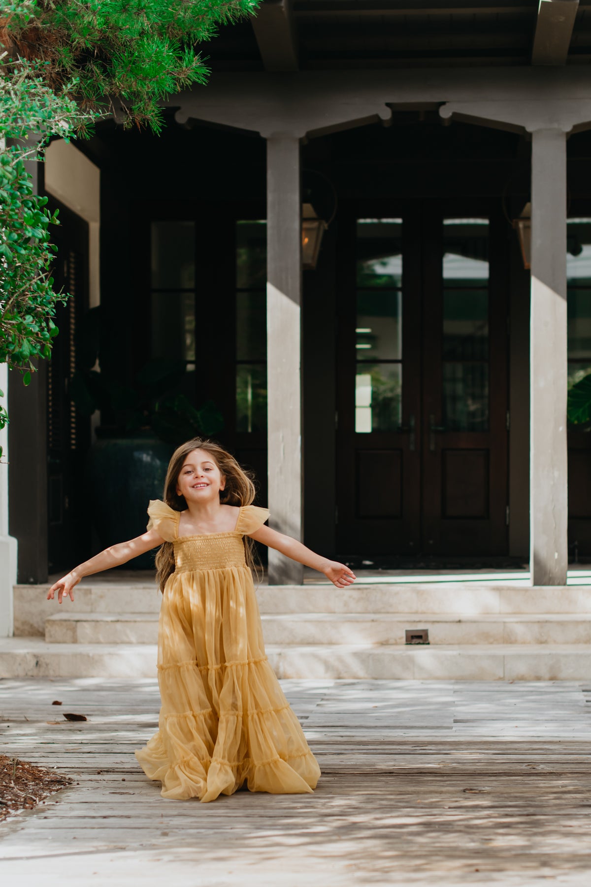 SS Girl's Dress Marabella Dress (saffron tulle)