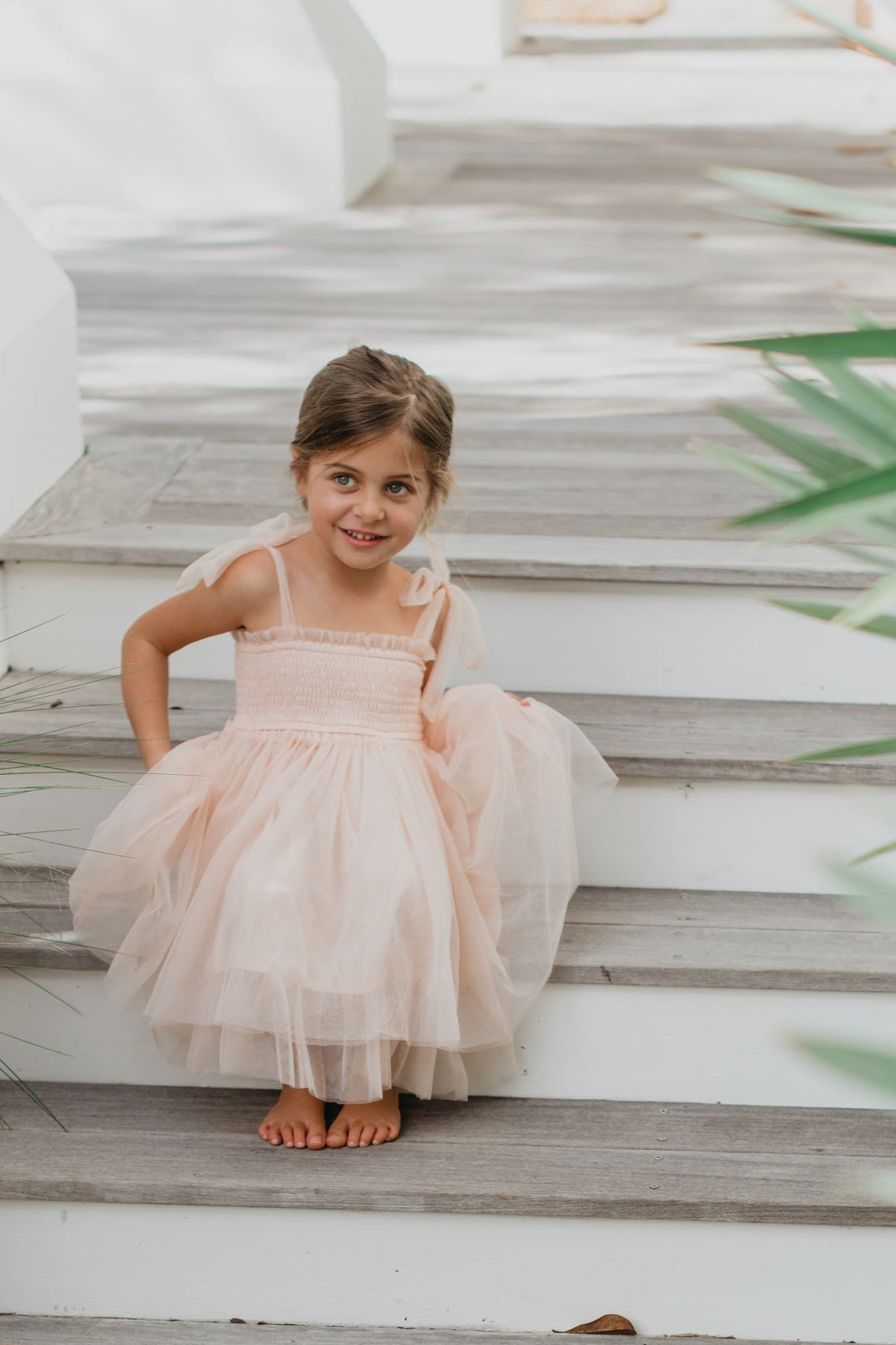 SS Girl's Dress Isa Dress (blush tulle)