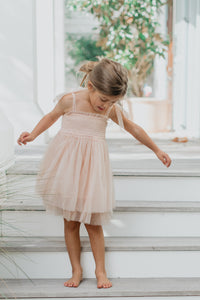 SS Girl's Dress Isa Dress (blush tulle)
