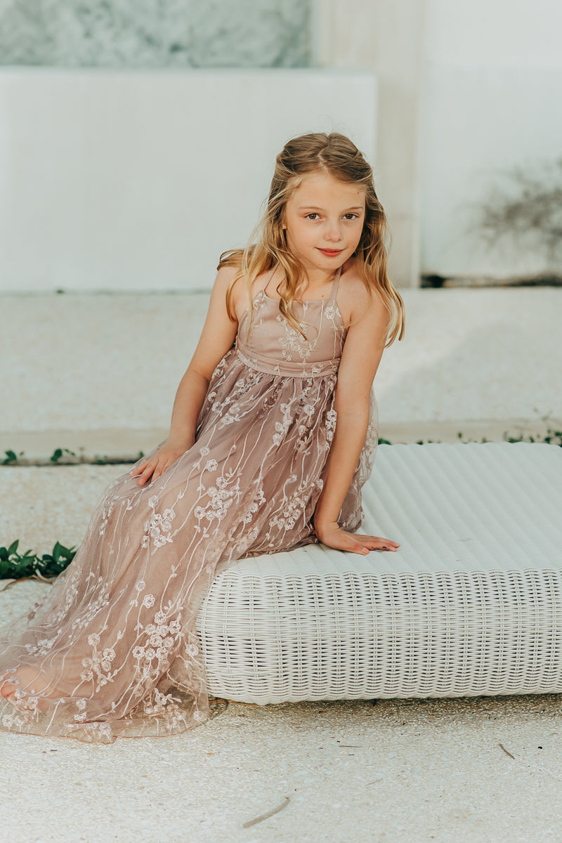SS Girl's Dress Fiona Lace Dress (lavender pink)