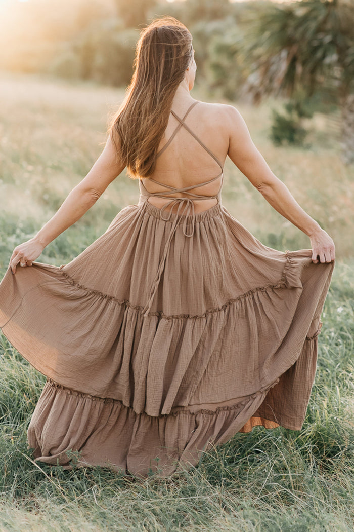 SS Women's Dress Women's Wendy Dress (mocha muslin)