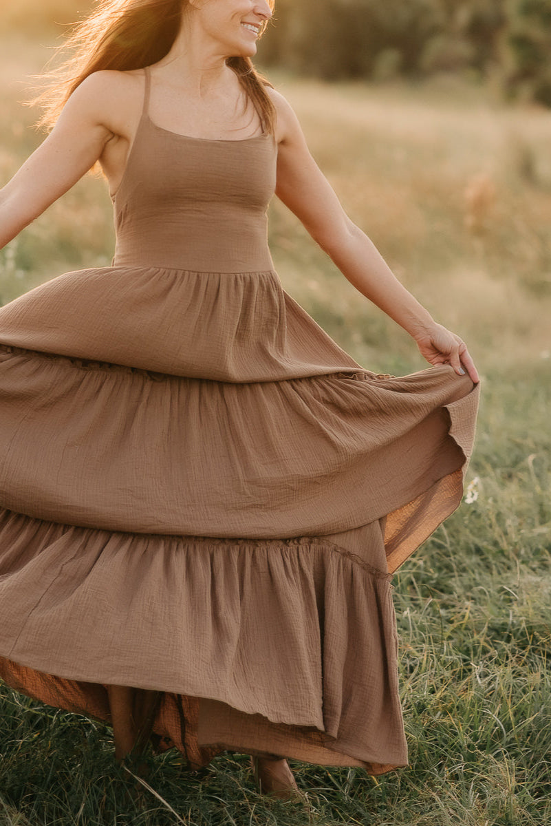 SS Women's Dress Women's Wendy Dress (mocha muslin)