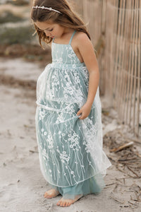 SS Girl's Dress Fiona Lace Dress (coastal blue)