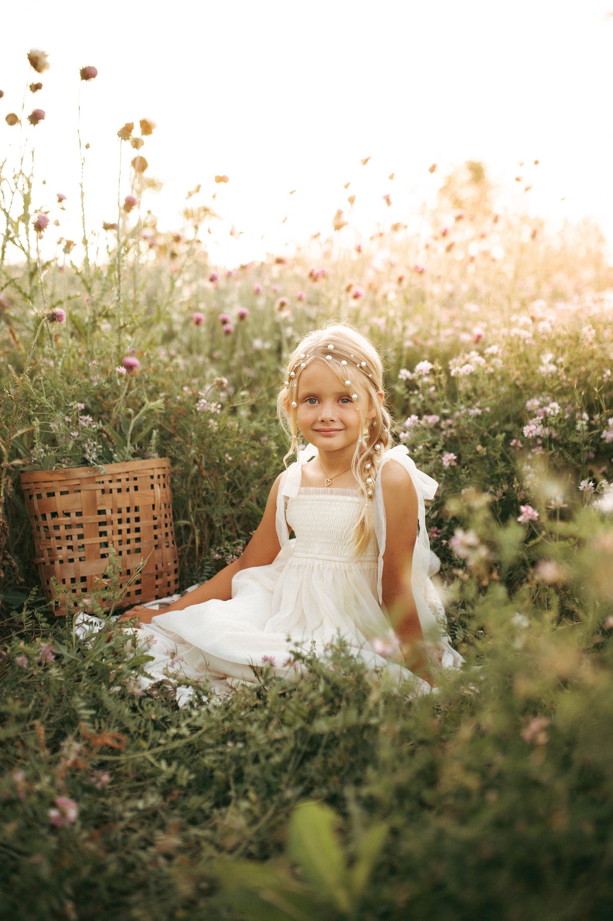SS Girl's Dress Isa Dress (antique ivory tulle)